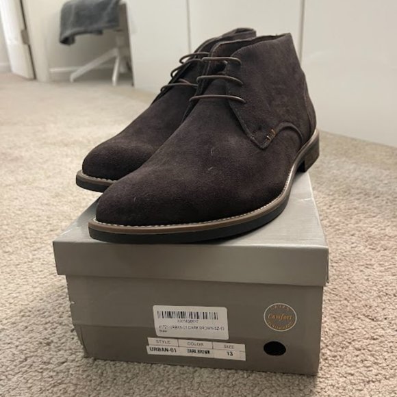 Bruno Marc Urban Dark Brown Chukka Boot - Picture 2 of 4